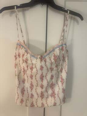 Edikted Floral Corset Top Size M